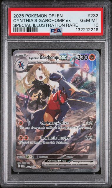 PSA 10 Cynthia's Garchomp ex Destined Rivals 232/182