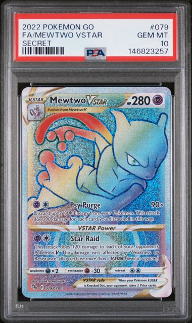 PSA 10 Mewtwo VSTAR Pokemon Go 079/078