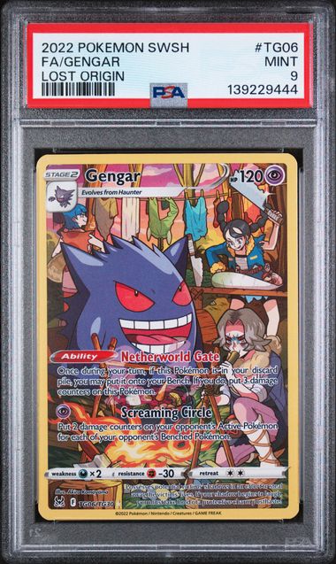 PSA 9 Gengar Lost Origin TG06/TG30
