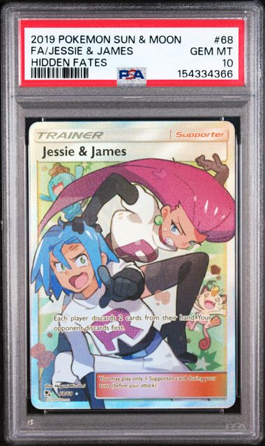 PSA 10 Jessie & James Hidden Fates 68/68