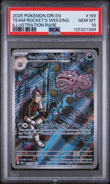 PSA 10 Team Rocket's Weezing Destined Rivals 199/182