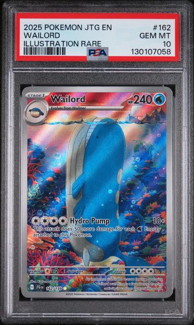 PSA 10 Wailord Journey Together 162/159