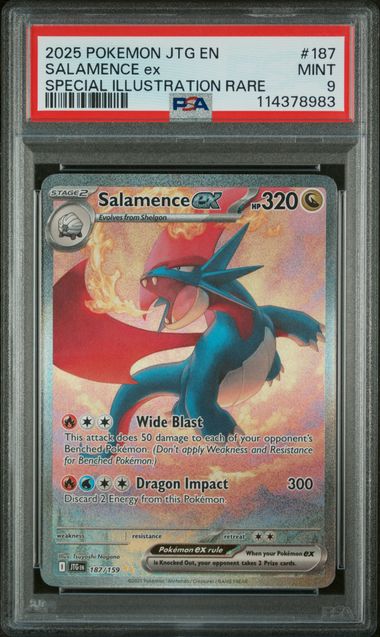 PSA 9 Salamence ex Journey Together 187/159