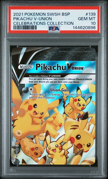 PSA 10 Pikachu V-Union Celebrations Black Star Promo SET OF 4