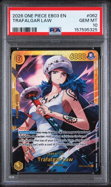 PSA 10 Trafalgar Law EB03 062