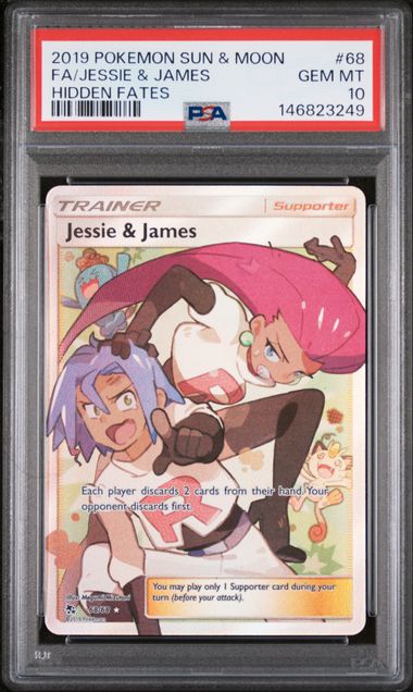 PSA 10 Jessie & James Hidden Fates 68/68